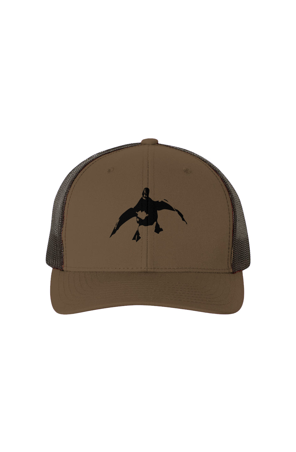 black mesh trucker hat