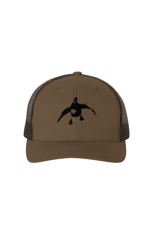 black mesh trucker hat