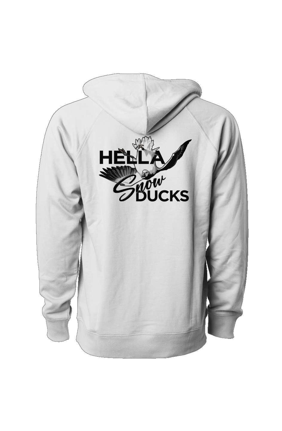 Loopback Terry Hoodie - Snow Ducks