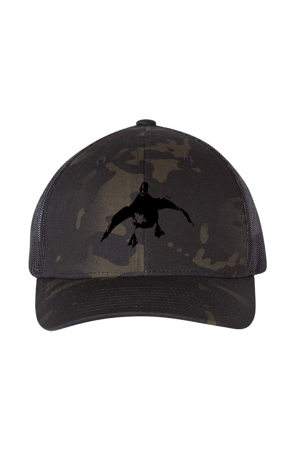 Multicam Retro Hella Duck Trucker Cap