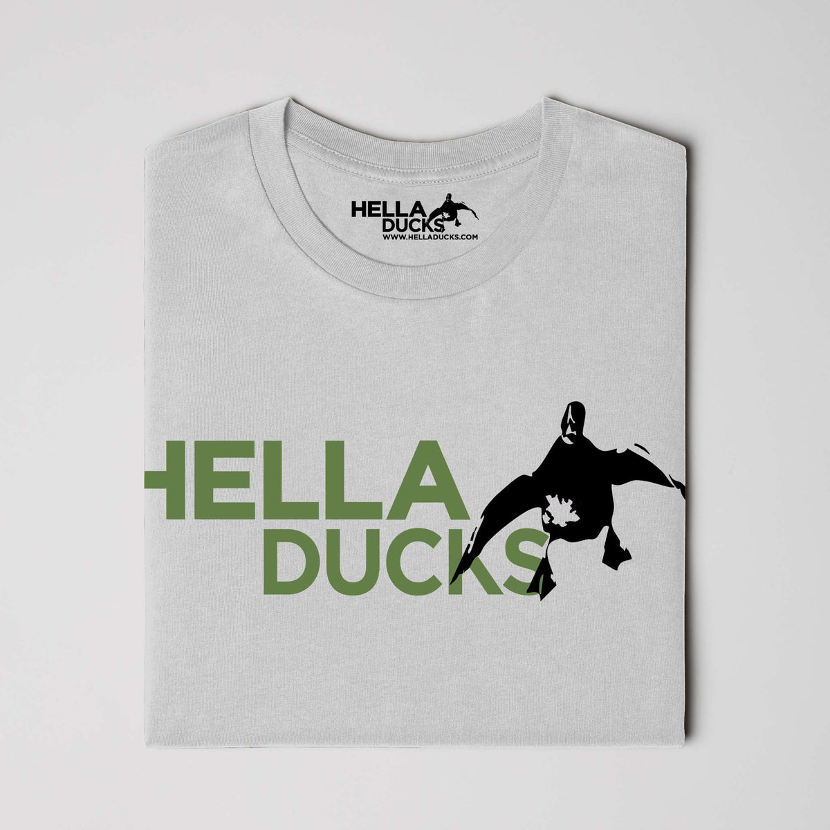 Men 39 s Basic Hella Ducks Logo Tshirt