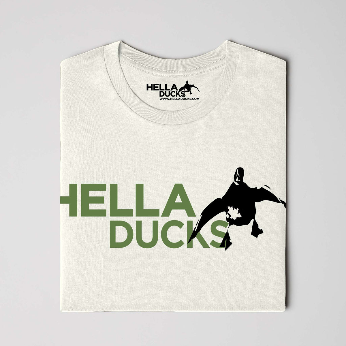 Men 39 s Basic Hella Ducks Logo Tshirt