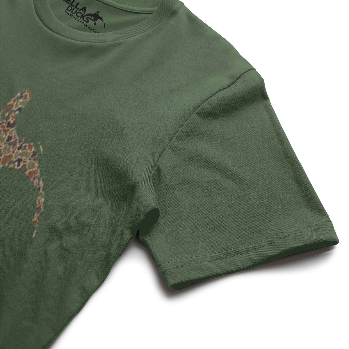 Garment Dyed Camo Hella Ducks Tshirt
