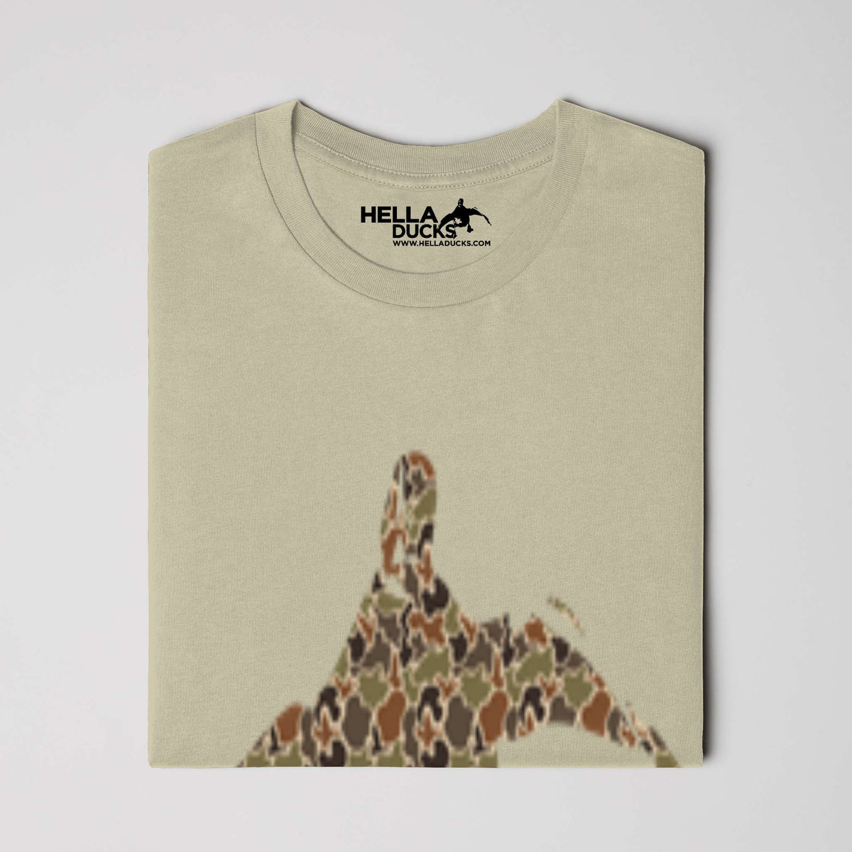 Garment Dyed Camo Hella Ducks Tshirt