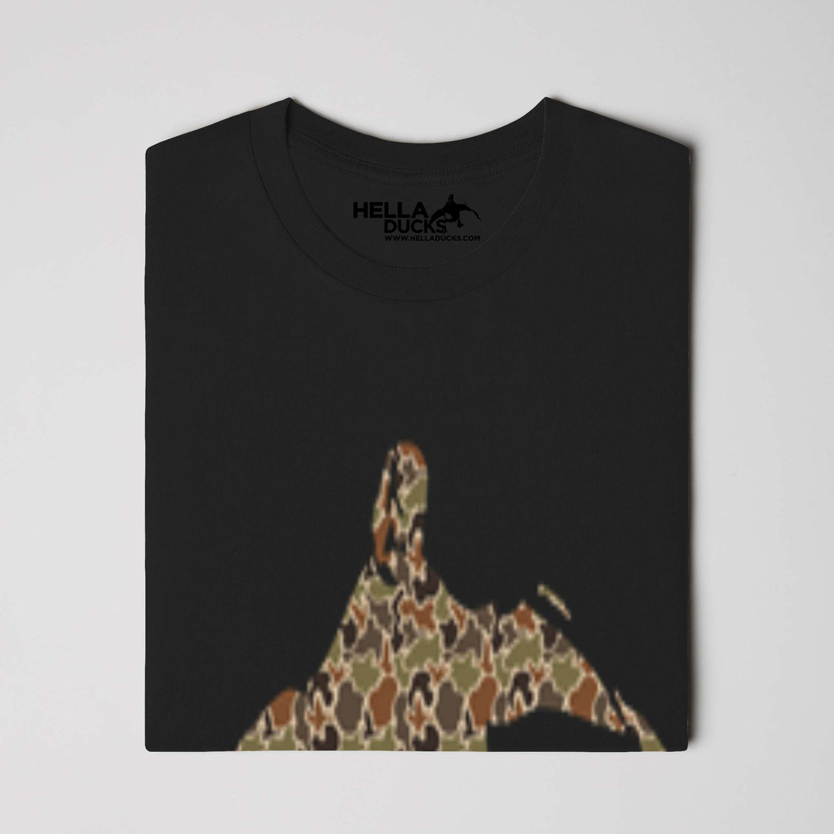 Garment Dyed Camo Hella Ducks Tshirt