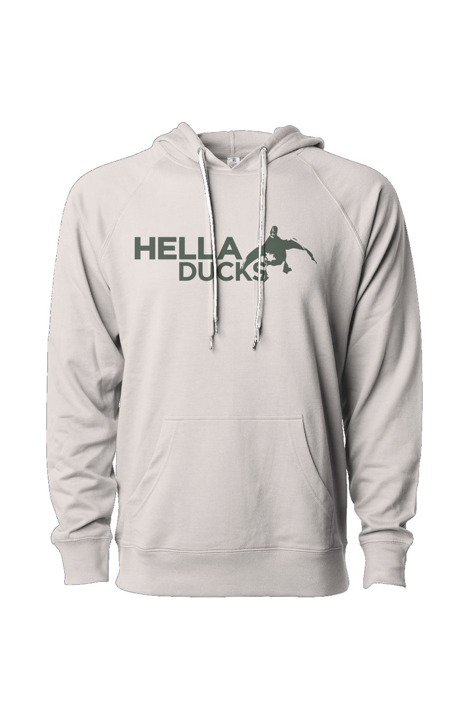 Loopback Terry Hooded Hella Ducks Athletic Fit Sweatshirt 2026