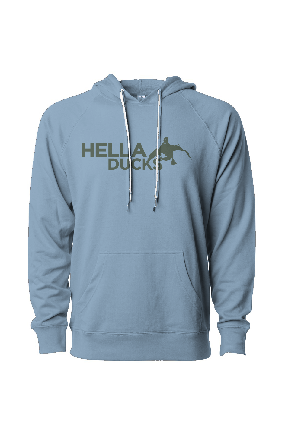 Loopback Terry Hooded Hella Ducks Athletic Fit Sweatshirt 2026